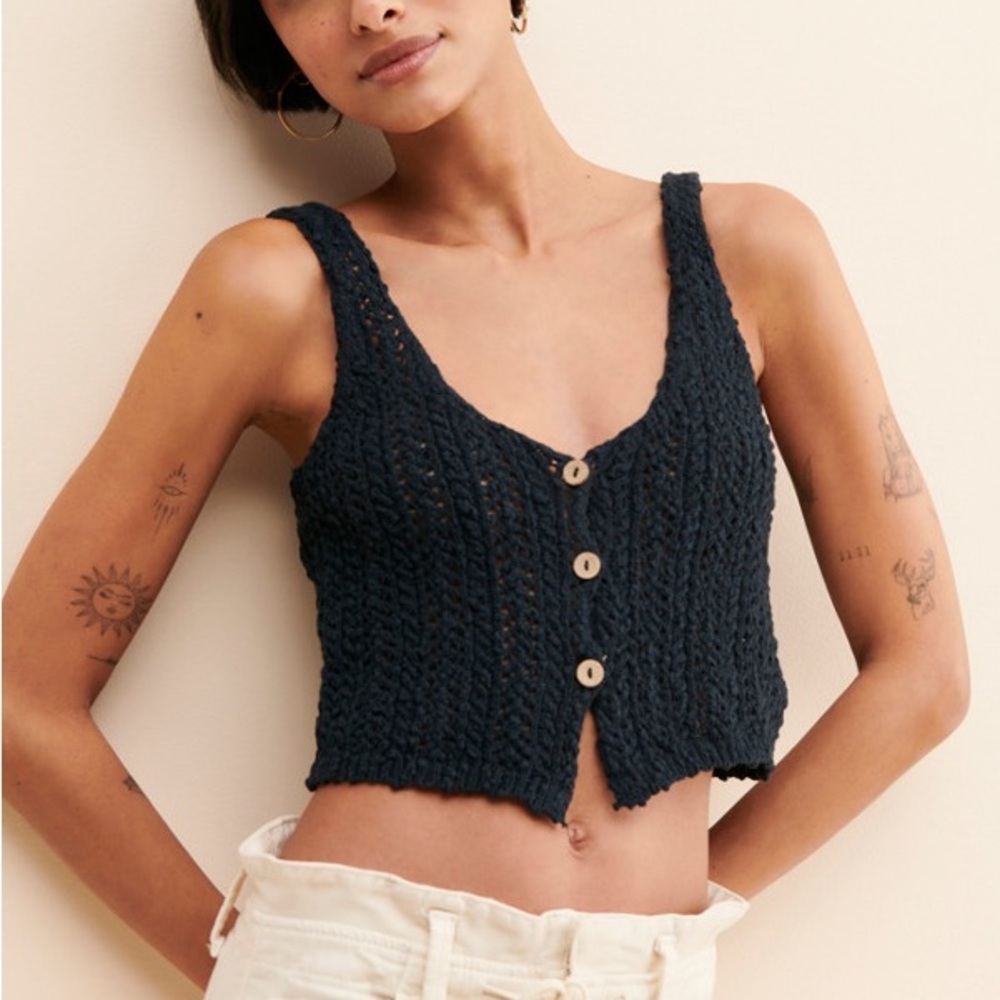 NWOT Care FP Stanley vest by Free People in size Large